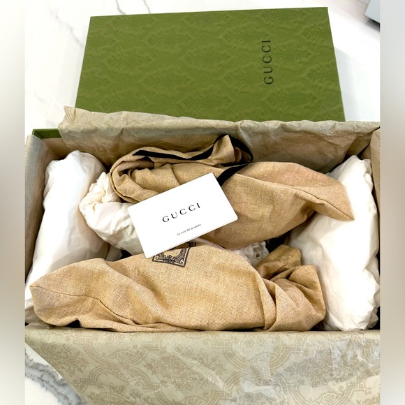 Gucci Rubber Web Stripe Sandals - Picture 7 of 8